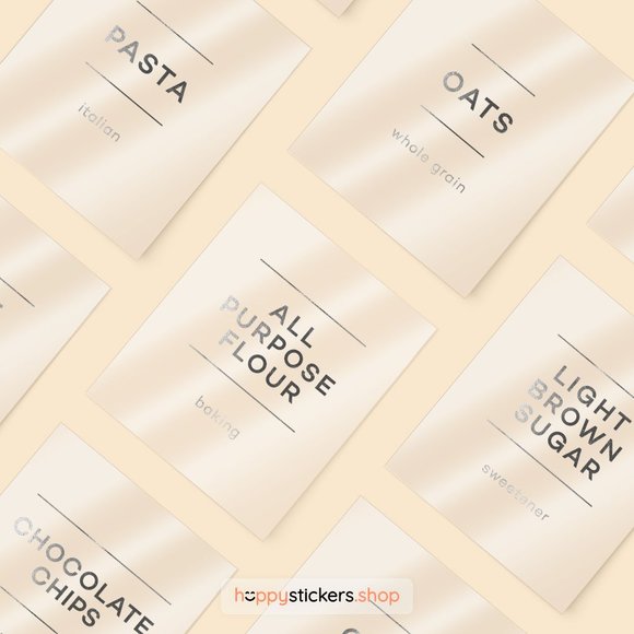 36 Labels • Glorich Minimalist Pantry for Kitchen Storage • Organization Labels - Picture 14 of 17